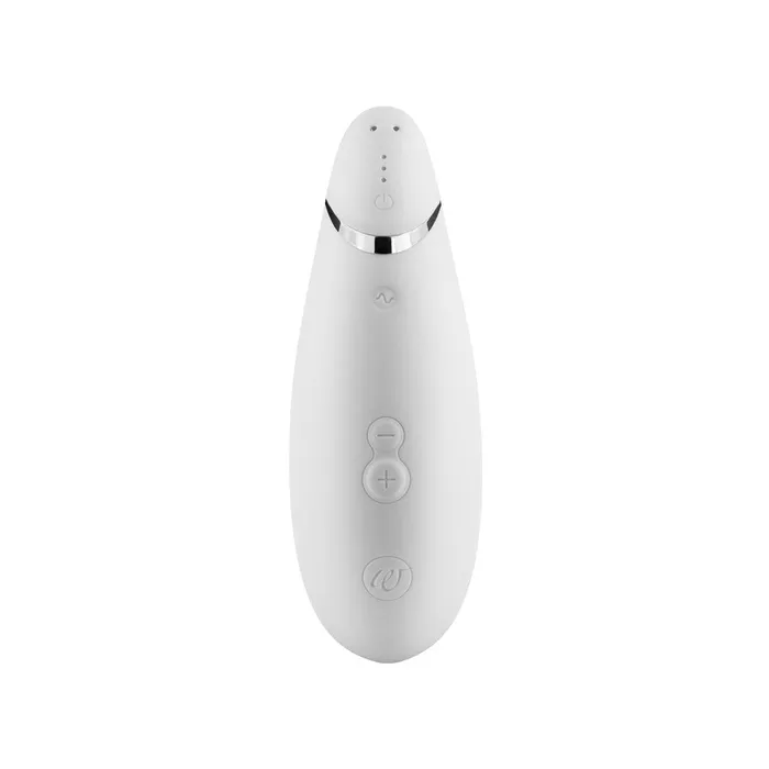 Womanizer Vibrators Womanizer Premium WhiteChrome Suction Toy