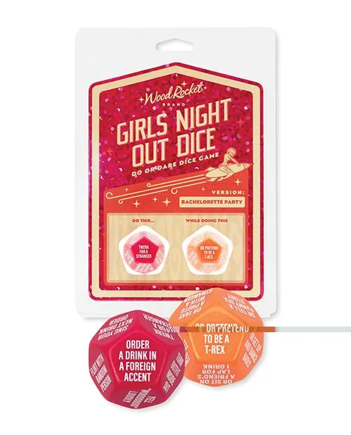Wood Rocket Games Wood Rocket Girls Night Out Do Or Dare Dice Game Red