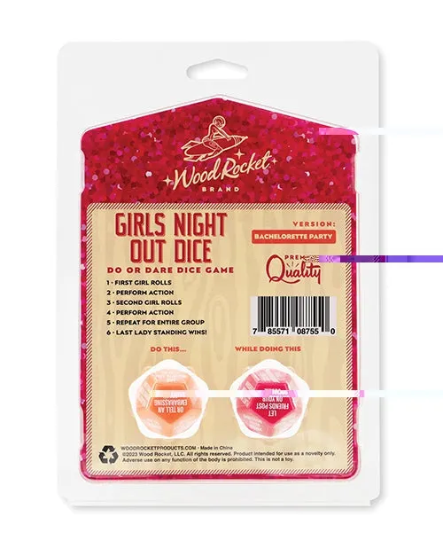 Wood Rocket Games Wood Rocket Girls Night Out Do Or Dare Dice Game Red Wood Rocket Games Wood Rocket Girls Night Out Do Or Dare Dice Game Red
