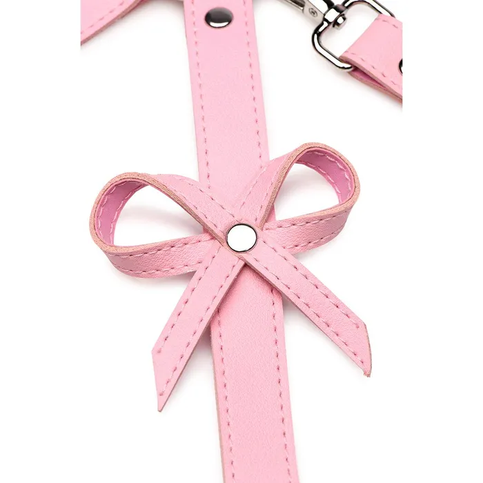 XR Brand Couples Bondage Harness with Bows ML Pink