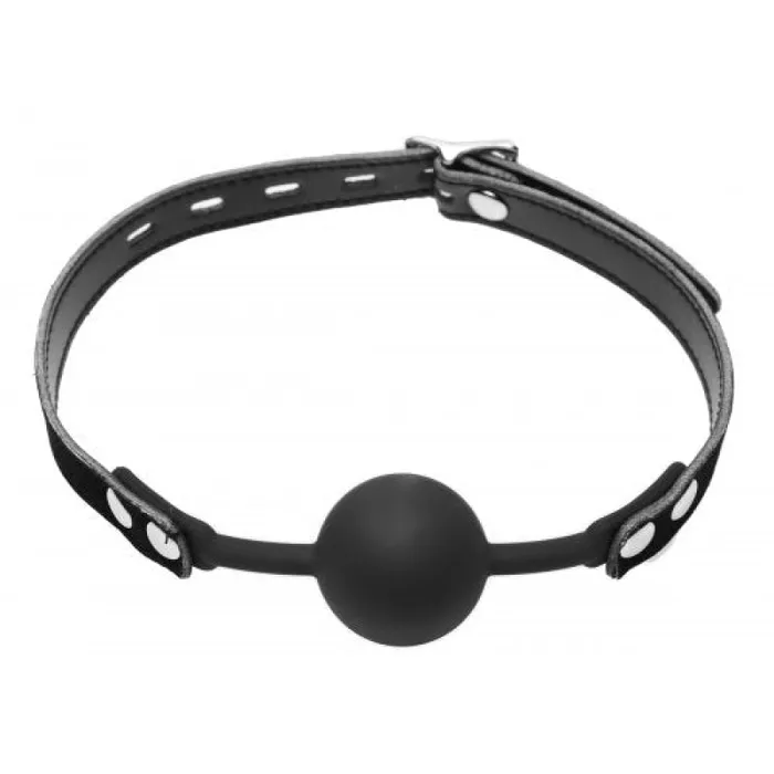 XR Brands Master Series Premium Hush Ball Silicone Comfort Forming Locking Ball Gag Male Sex Toys XR Brands Master Series Premium Hush Ball Silicone Comfort Forming Locking Ball Gag Male Sex Toys