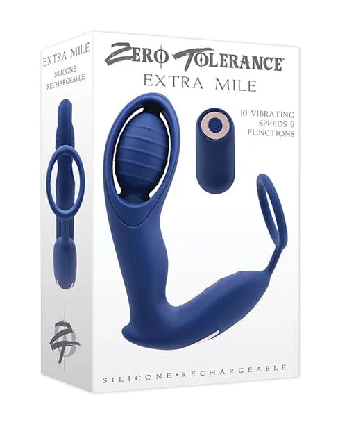 Zero Tolerance Extra Mile C Ring Vibrator Blue Zero Tolerance Anal