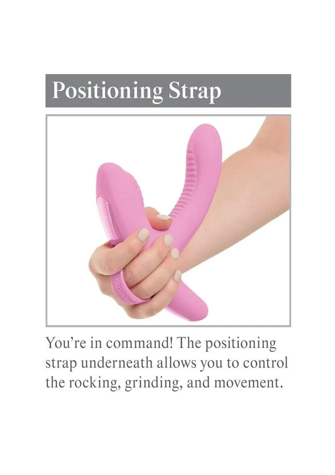 3some Female Sex Toys 3Some Rock N Grind Silicone Rechargeable Vibrator with Remote Control
