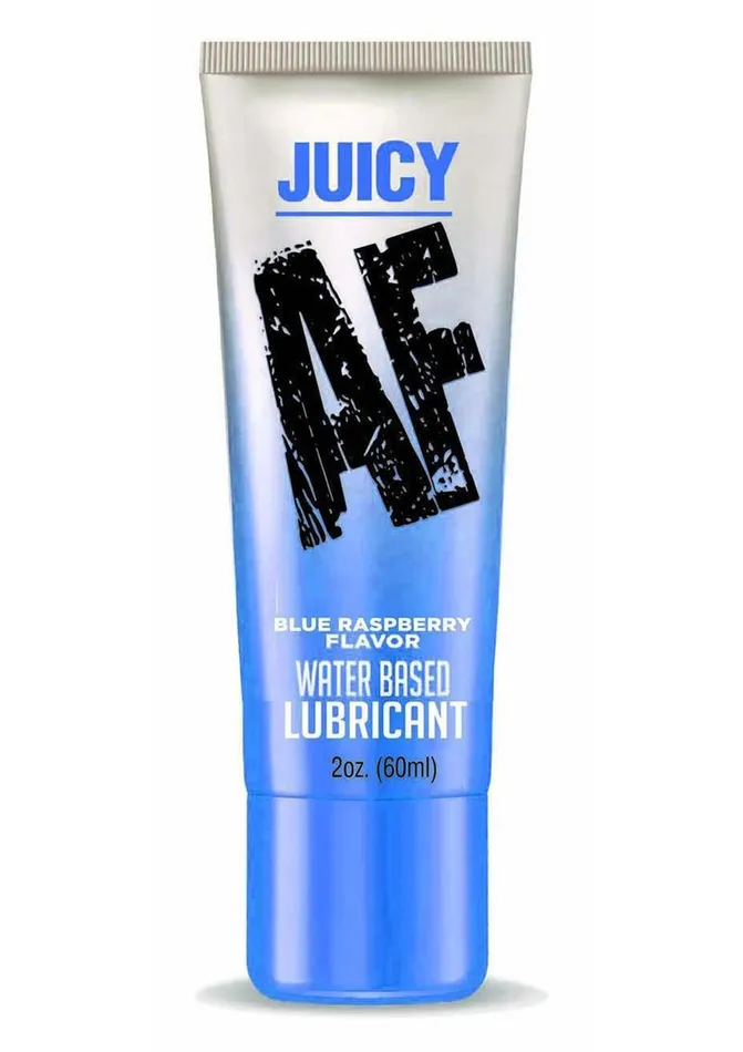 AF Lubricants Juicy AF Water Based Flavored Lubricant Blue Raspberry