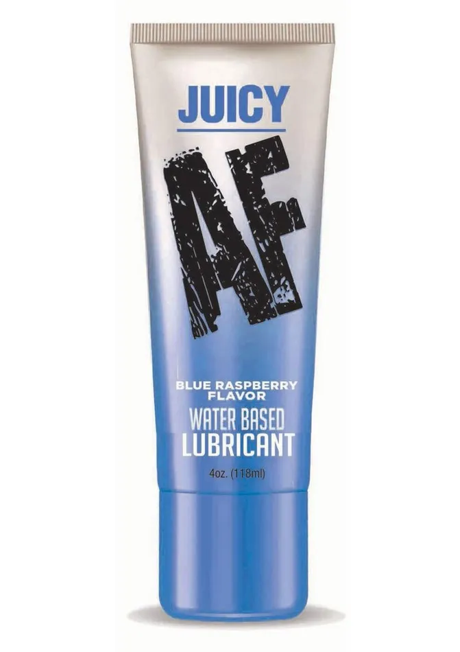 AF Lubricants Juicy AF Water Based Flavored Lubricant Blue Raspberry