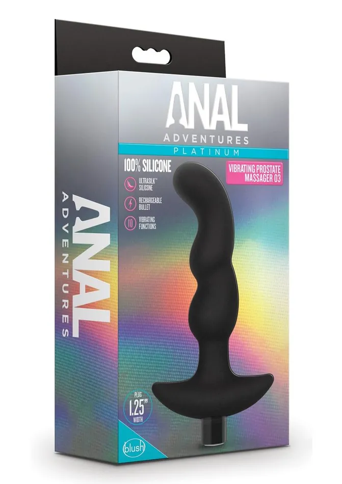 Anal Adventures Male Sex Toys Anal Adventures Platinum Silicone Rechargeable Vibrating Prostate Massager 03 Anal Adventures Male Sex Toys Anal Adventures Platinum Silicone Rechargeable Vibrating Prostate Massager 03