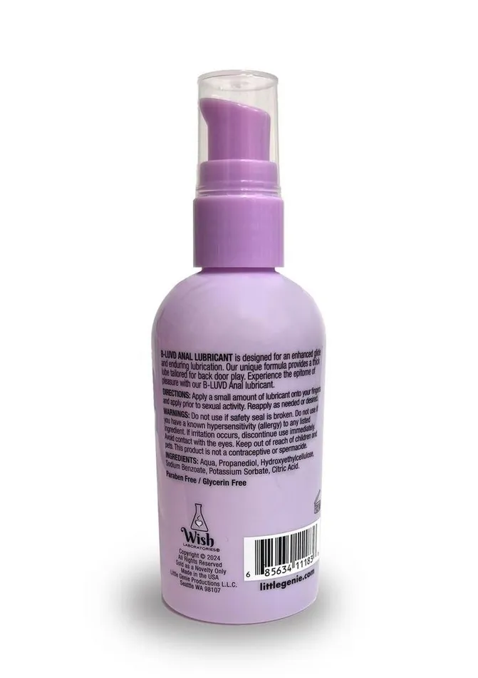Anal BLuvd BLuvd Anal Lubricant Water Based Gel