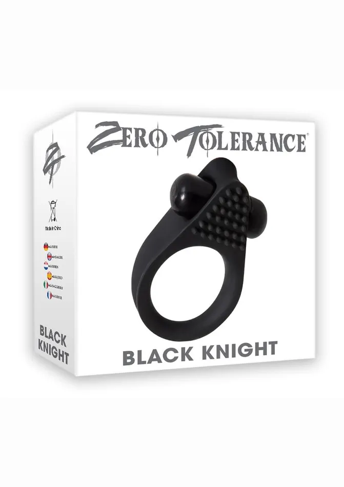 Anal Zero Tolerance Zero Tolerance Black Knight Silicone Vibrating Textured Cockring Anal Zero Tolerance Zero Tolerance Black Knight Silicone Vibrating Textured Cockring