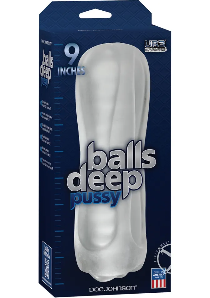Balls Deep Ultraskyn Masturbator Pussy Doc Johnson Male Sex Toys