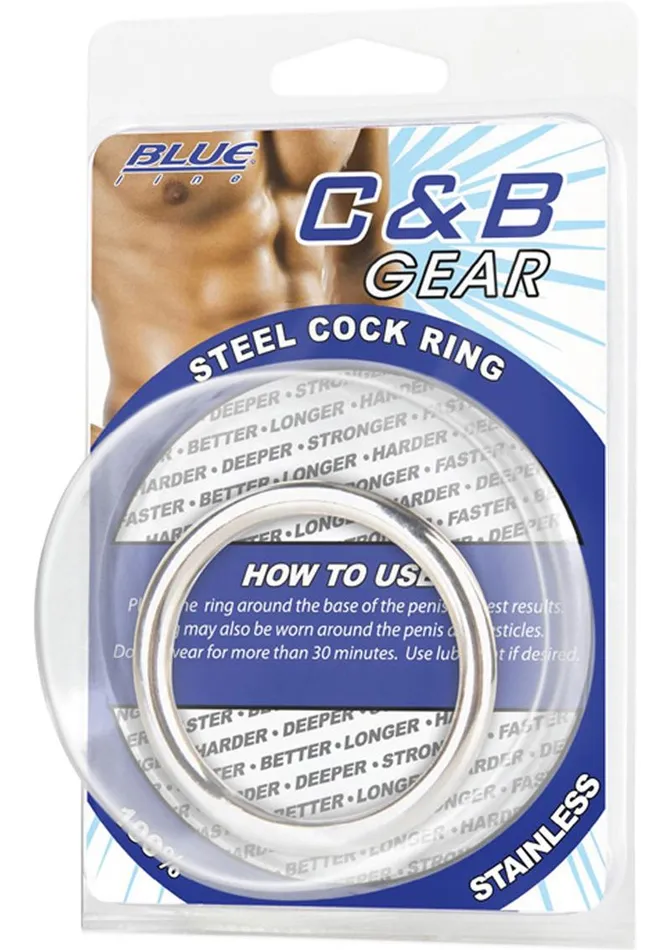 Blue Line CandB Gear Male Sex Toys C and B Gear Steel Cock Ring