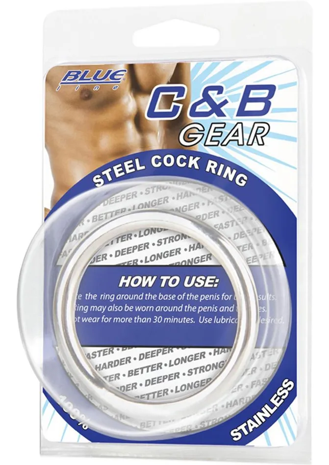 Blue Line CandB Gear Male Sex Toys C and B Gear Steel Cock Ring