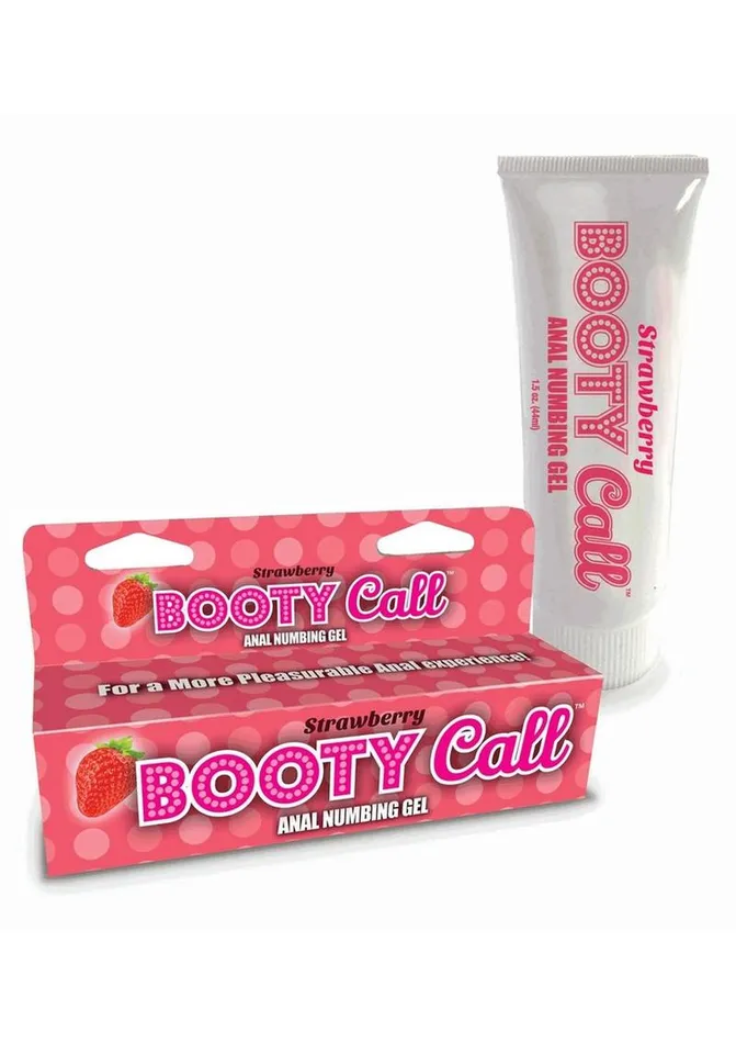 Booty Call by Little Genie Anal Booty Call Anal Numbing Gel 15oz Strawberry