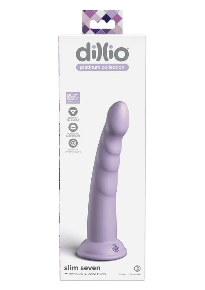 Dillio Dildos Dillio Platinum Slim Seven Silicone Dildo