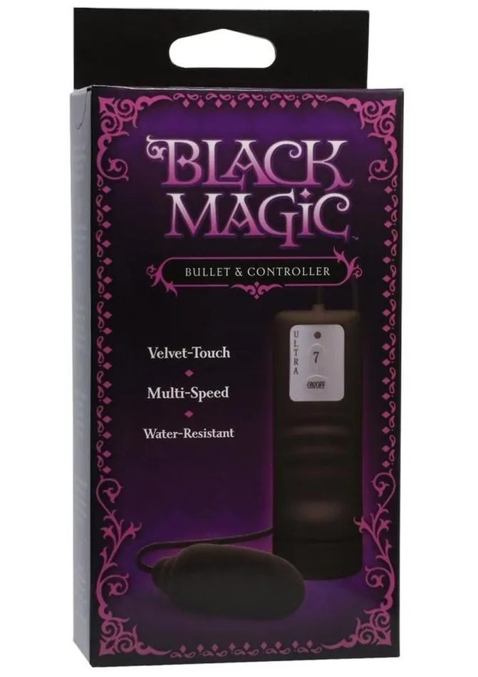 Doc Johnson Female Sex Toys Black Magic Bullet with Remote Control