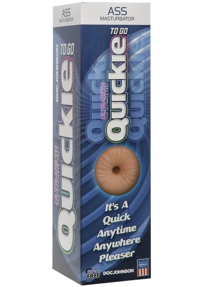 Doc Johnson Male Sex Toys Quickie to Go Ultraskyn Masturbator Butt