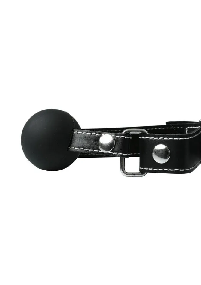 Edge Silicone Ball Gag with Adjustable Leather Strap Edge Male Sex Toys Edge Silicone Ball Gag with Adjustable Leather Strap Edge Male Sex Toys