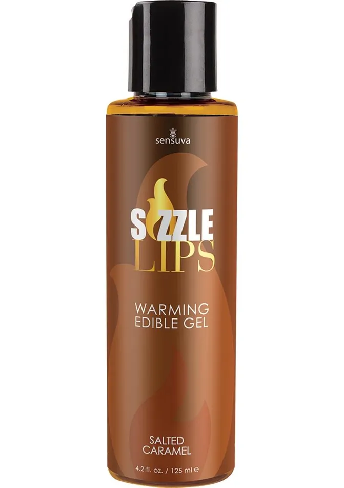 Enhancers Sizzle Lips Warming Edible Gel Salted Caramel Sizzle Lips