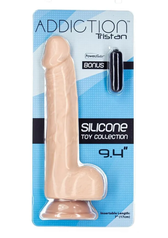 Female Sex Toys Addiction Addiction Tristan Silicone Realistic Dildo with Bonus Bullet