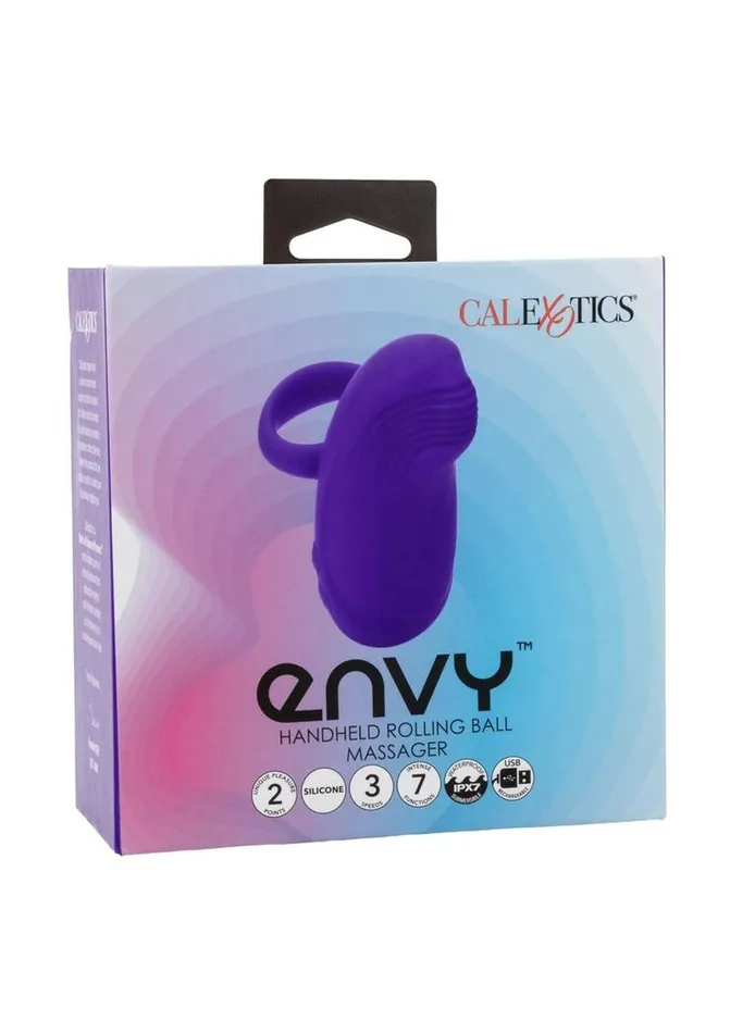 Female Sex Toys Envy Handheld Rolling Ball Silicone Rechargeable Massager Envy