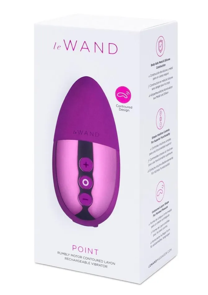 Female Sex Toys Le Wand Point Rechargeable Silicone Contoured Mini Vibrator Le Wand Female Sex Toys Le Wand Point Rechargeable Silicone Contoured Mini Vibrator Le Wand