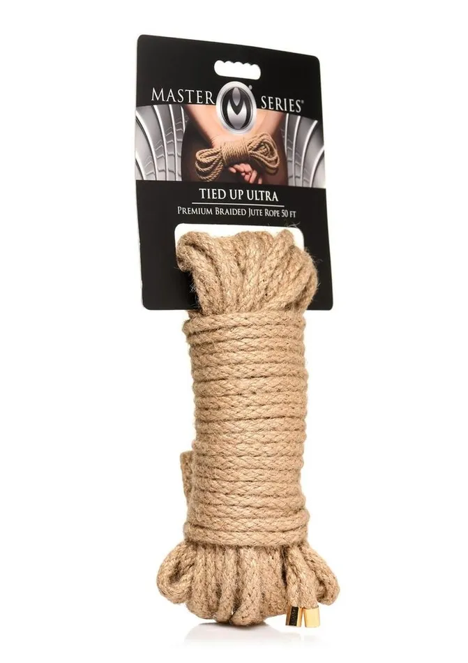 Female Sex Toys Master Series Tied Up Ultra Premium Braided Jute Rope