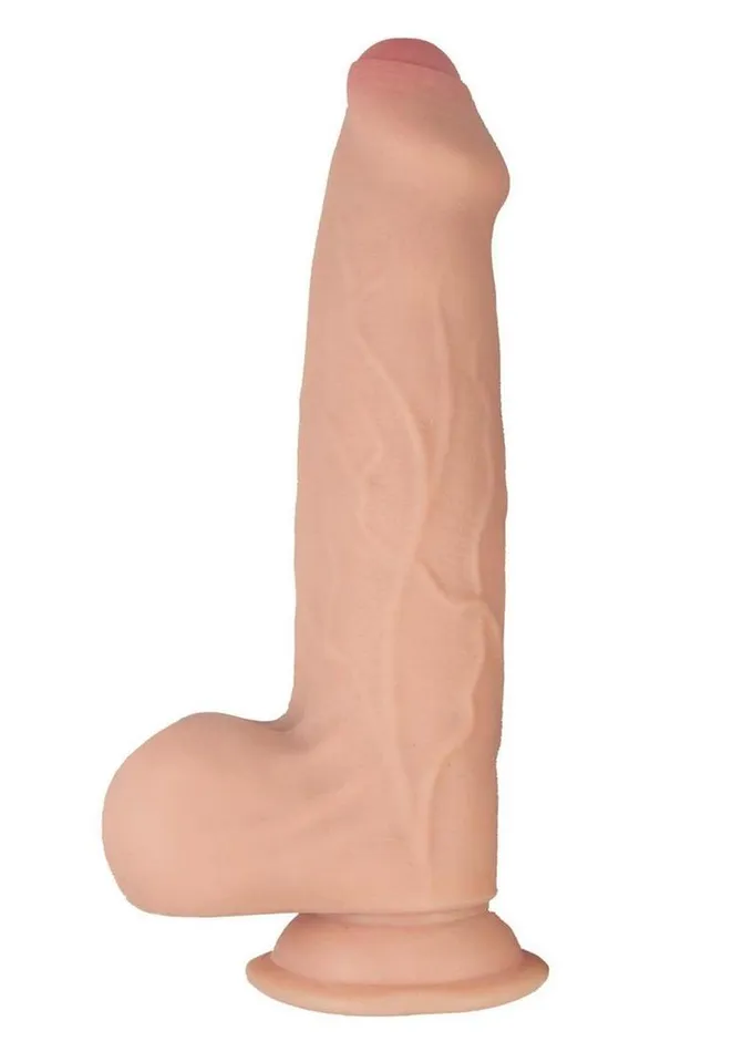 Female Sex Toys Realcocks Dual Layered Uncut Slider Thick Shaft Dildo Realcocks