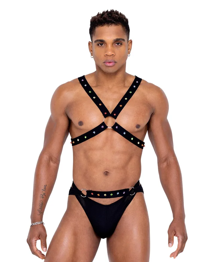 Female Sex Toys Roma Costume Inc 6340 Mens Pride CrissCross Swim Briefs