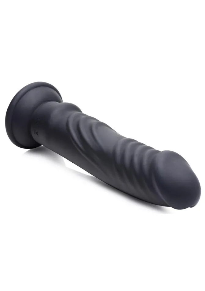 Female Sex Toys Zeus Vibrating and EStim Rechargeable Silicone Dildo with Remote Control Zeus Electrosex