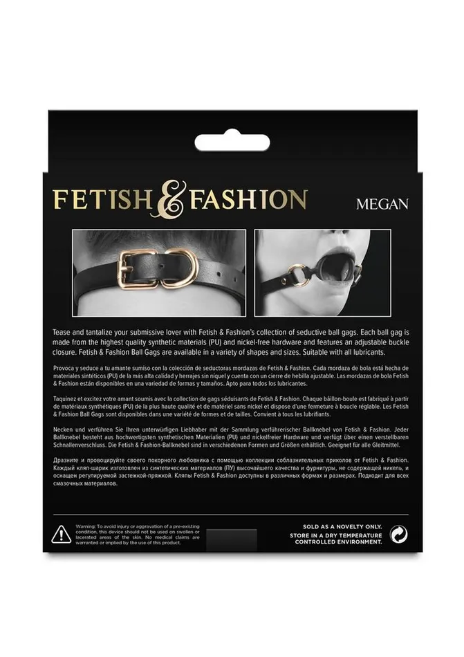 Fetish and Fashion Male Sex Toys Fetish and Fashion Megan Silicone Ball Gag