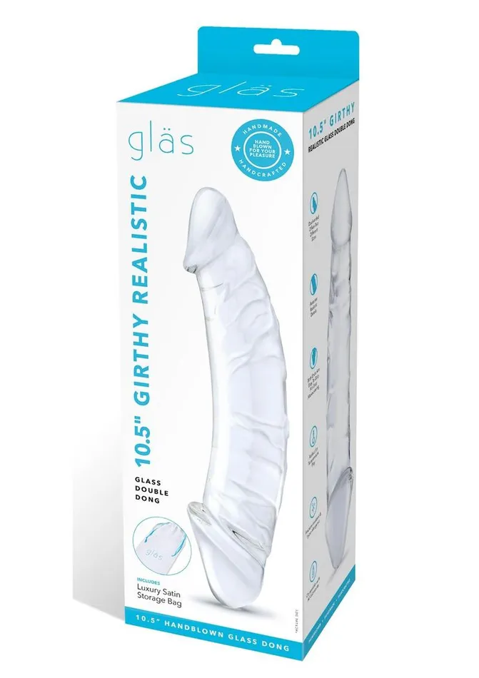 Glas Dildos Glas Girthy Realistic Glass Double Dong