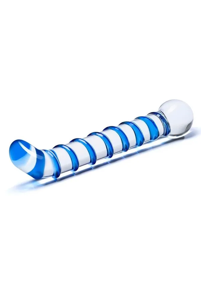 Glas Glas Mr Swirly GSpot Glass Textured Dildo Dildos