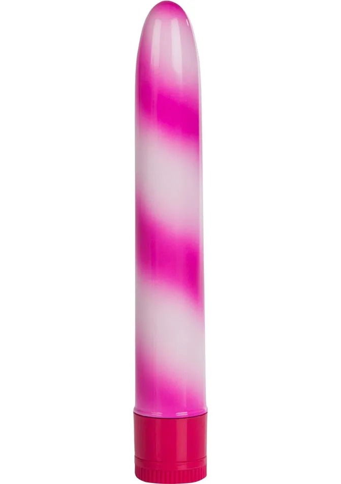 Hard Vibes Female Sex Toys Calexotics Candy Cane 6in Waterproof
