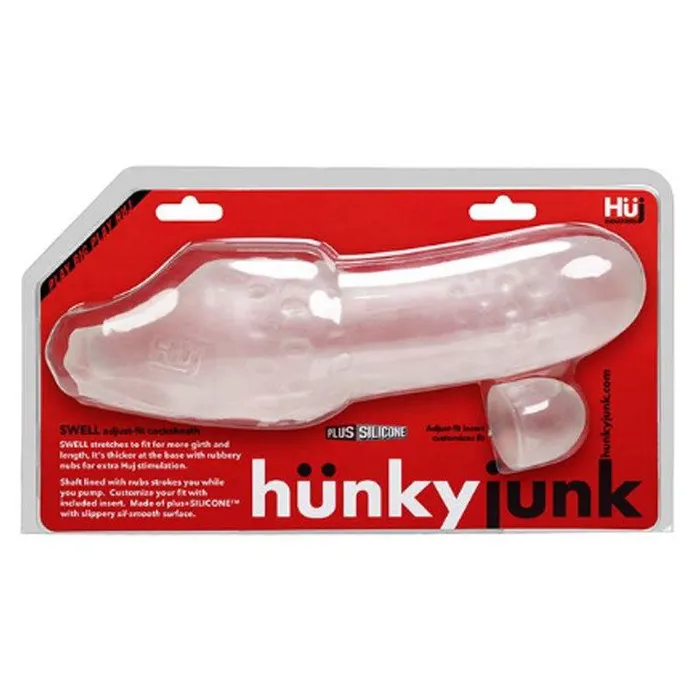 Hunkyjunk SWELL Adjustable Fit Cocksheath ICE Oxballs Male Sex Toys