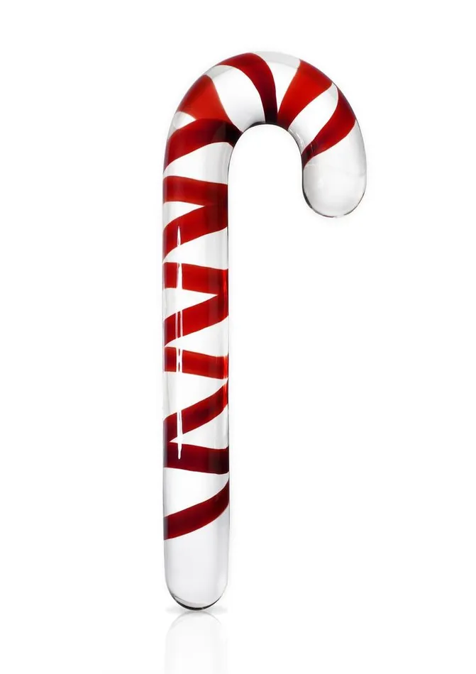 Icicles Dildos Icicles No 59 Candy Cane Glass Massager