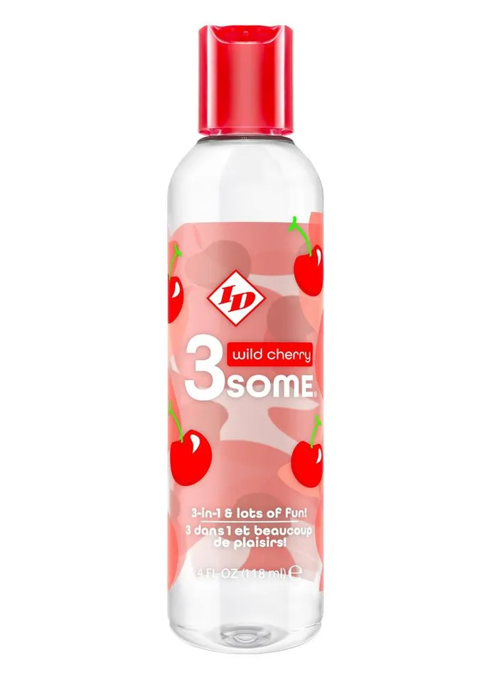 Id 3 Some 3In1 Multi Use Flavored Lubricant Wild Cherry 3 Some Vibrators