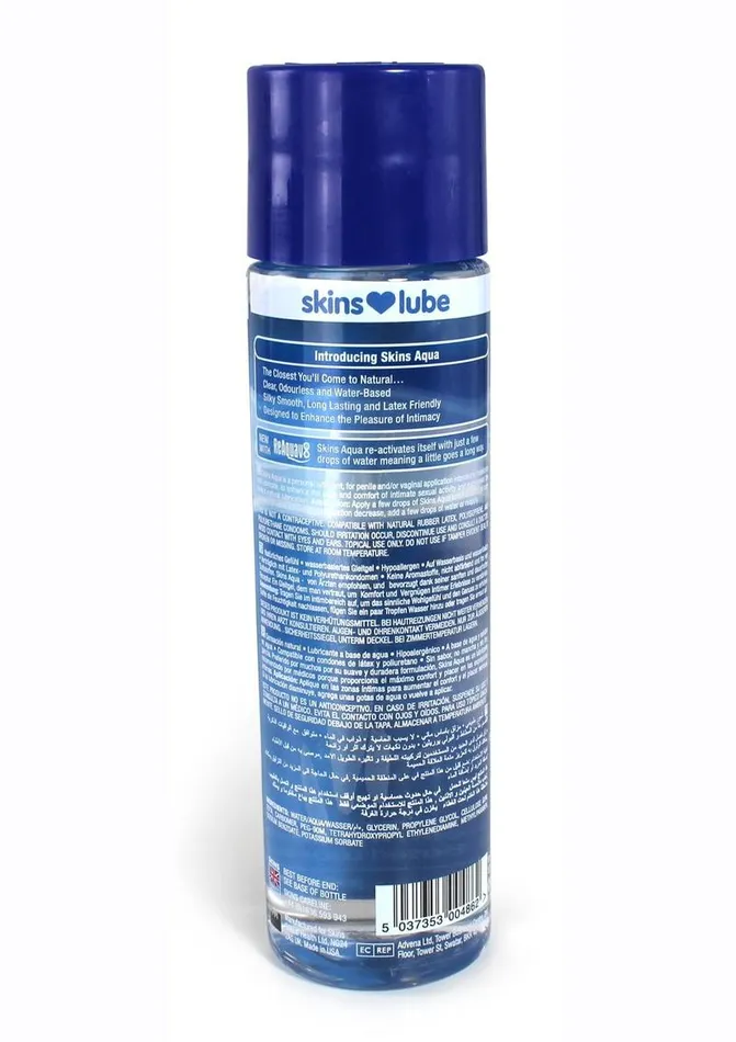 Lubricants Skins Aqua Water Based Lubricant Skins