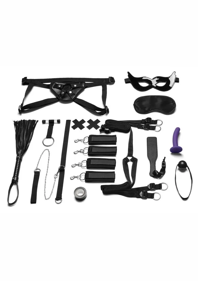 Lux Fetish Couples Lux Fetish Everything You Need Bondage InABox Bedspreader