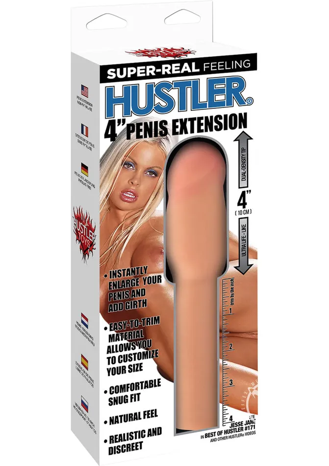 Male Sex Toys Hustler Toys Hustler 4 Inch Penis Extension