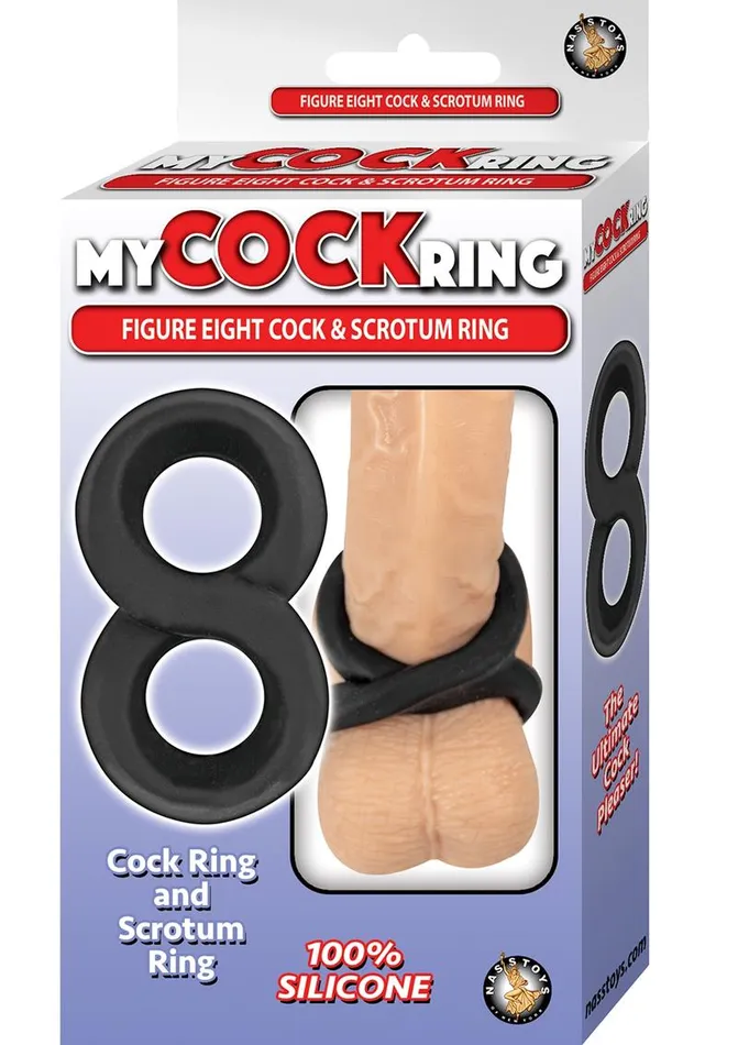 Male Sex Toys My Cockring My Cockring Figure Eight Silicone Cock and Scrotum Ring Male Sex Toys My Cockring My Cockring Figure Eight Silicone Cock and Scrotum Ring