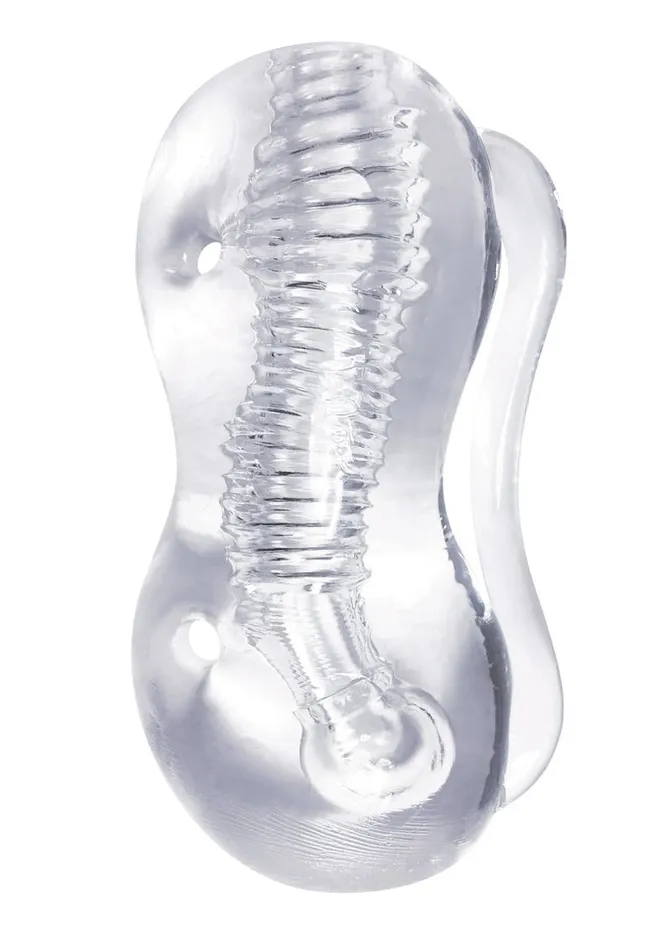 Male Sex Toys THE 9S The 9s Clear Stroke Twister Masturbator