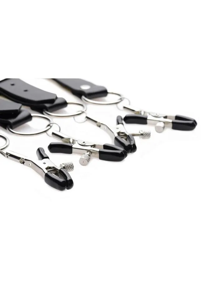 Master Series Female Sex Toys Master Series Spread Labia Spreader Straps with Clitoral Clamps