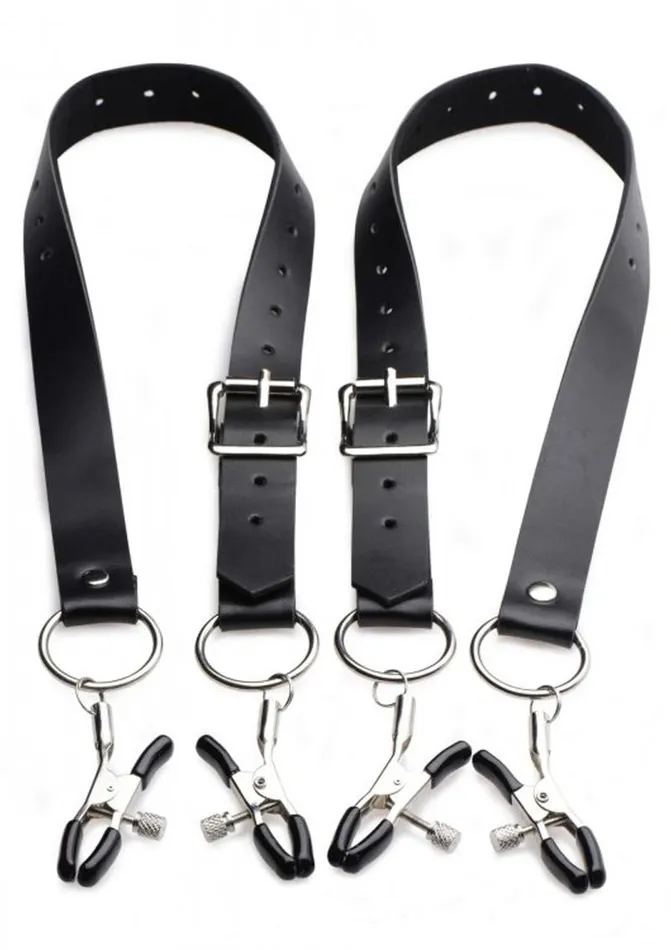 Master Series Female Sex Toys Master Series Spread Labia Spreader Straps with Clitoral Clamps
