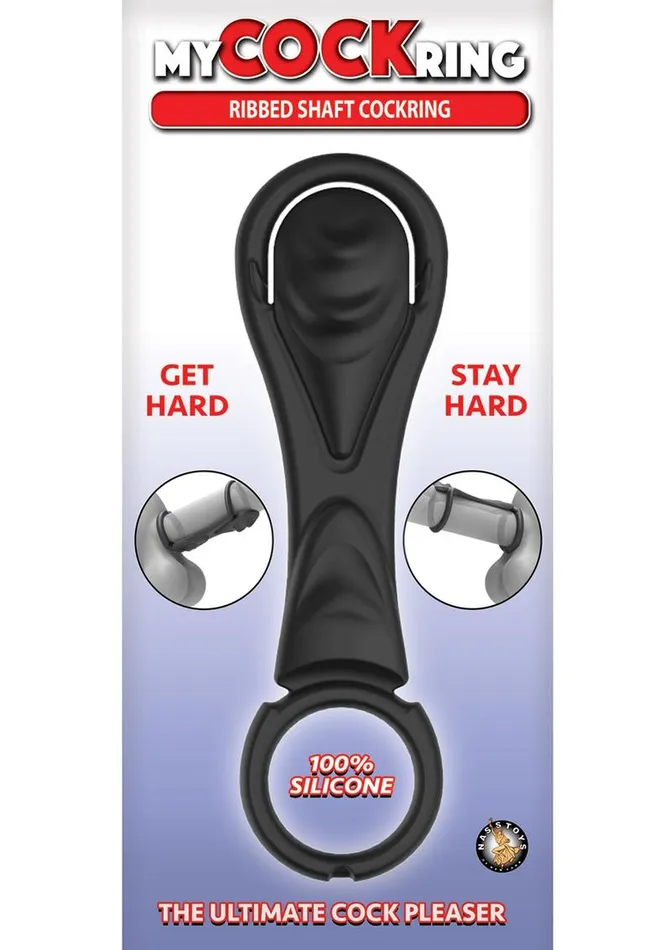 My Cockring Ribbed Shaft Silicone Cock Ring My Cockring Male Sex Toys