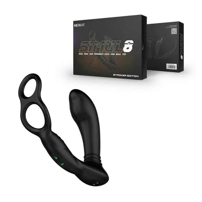 Nexus Male Sex Toys Nexus Simul8 Vibrating Anal Plug with Cock Ring