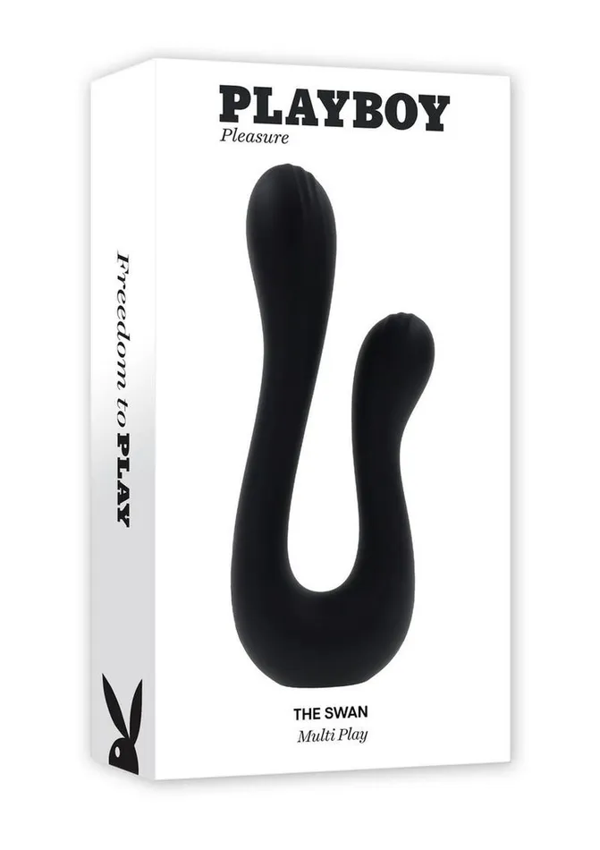 Playboy Female Sex Toys Playboy The Swan Rechargeable Silicone Dual Vibrator