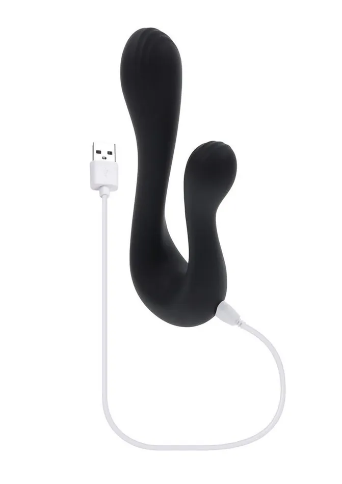 Playboy Female Sex Toys Playboy The Swan Rechargeable Silicone Dual Vibrator