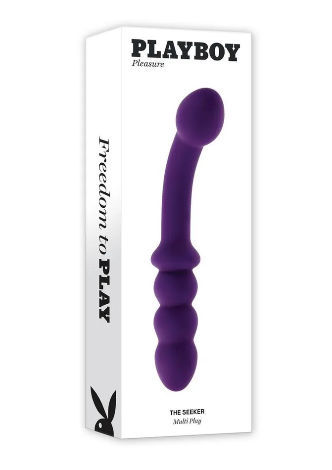 Playboy Playboy The Seeker Rechargeable Silicone Dual Vibrator Female Sex Toys