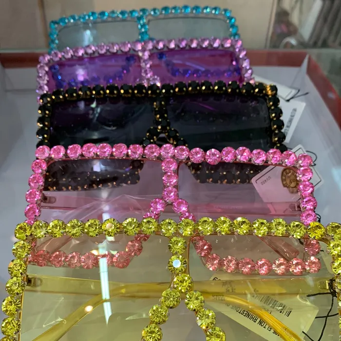 PlaythingsMiami Rhinestone Large Sunglasses Assorted colors Available Male Sex Toys PlaythingsMiami Rhinestone Large Sunglasses Assorted colors Available Male Sex Toys