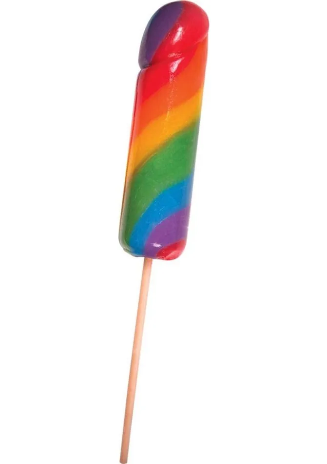 Rainbow Jumbo Cock Pops Rainbow Dildos