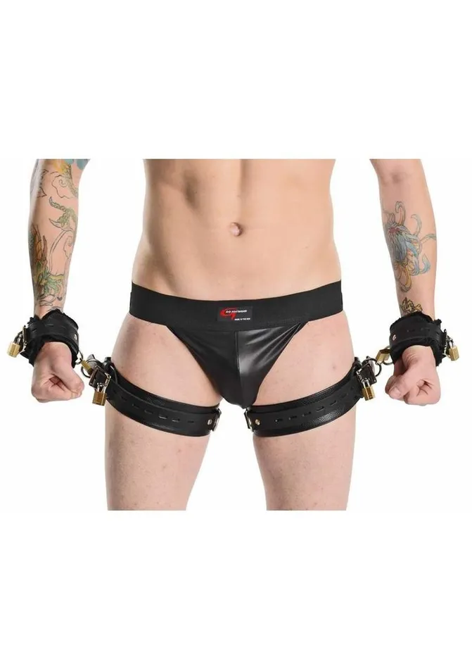 Restraints Strict Leather Strict Leather Deluxe Locking Thigh Cuffs